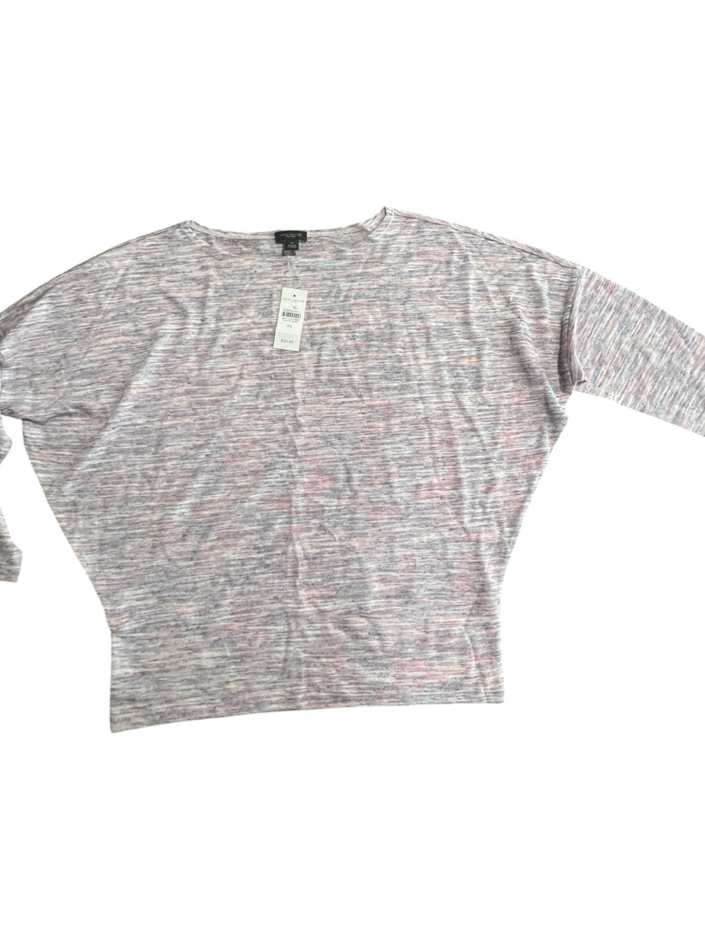 Ann Taylor Factory Marled Knit Top in Pink and Gray Size XS NWT